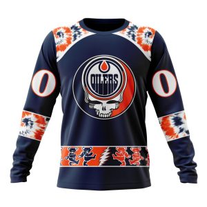 Customized NHL Edmonton Oilers Special Grateful Dead Skull Unisex Sweatshirt SWS1369
