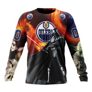 Customized NHL Edmonton Oilers Specialized Darth Vader Star Wars Unisex Sweatshirt SWS1373