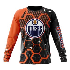 Customized NHL Edmonton Oilers Specialized Design With MotoCross Style Unisex Sweatshirt SWS1375