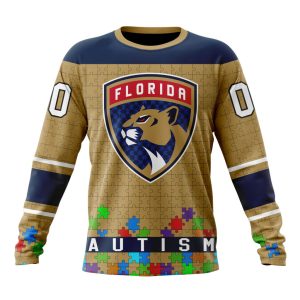 Customized NHL Florida Panthers Hockey Fights Against Autism Unisex Sweatshirt SWS1379