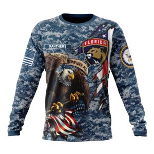 Customized NHL Florida Panthers Honor US Navy Veterans Unisex Sweatshirt SWS1380