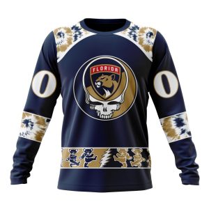 Customized NHL Florida Panthers Special Grateful Dead Skull Unisex Sweatshirt SWS1382