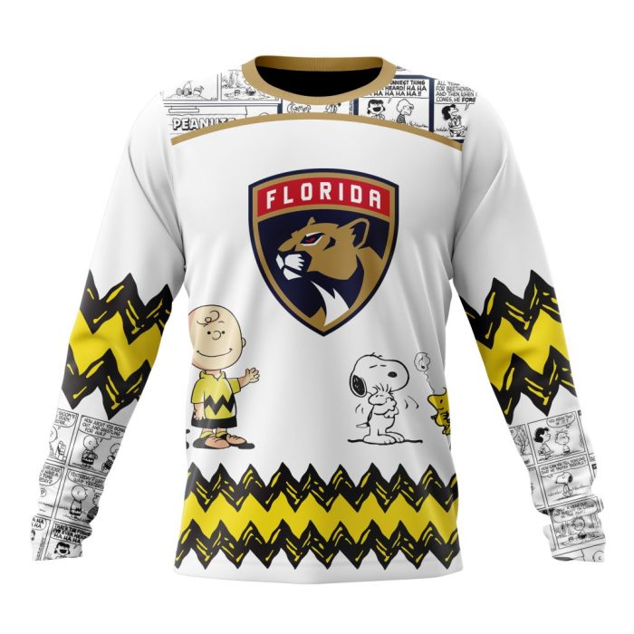 Customized NHL Florida Panthers Special Snoopy Design Unisex Sweatshirt SWS1385