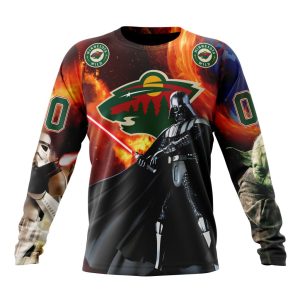Customized NHL Minnesota Wild Specialized Darth Vader Star Wars Unisex Sweatshirt SWS1412