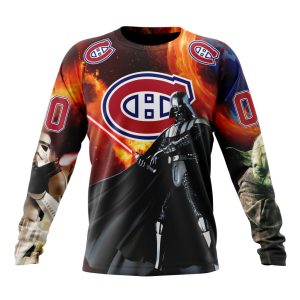 Customized NHL Montreal Canadiens Specialized Darth Vader Star Wars Unisex Sweatshirt SWS1424