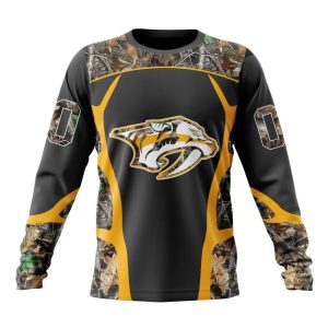 Customized NHL Nashville Predators Special Camo Hunting Design Unisex Sweatshirt SWS1432
