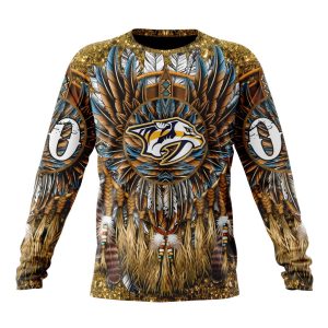 Customized NHL Nashville Predators Special Native Costume Design Unisex Sweatshirt SWS1434