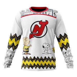 Customized NHL New Jersey Devils Special Snoopy Design Unisex Sweatshirt SWS1449