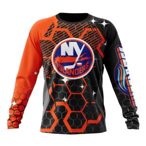 Customized NHL New York Islanders Specialized Design With MotoCross Style Unisex Sweatshirt SWS1465