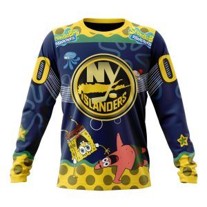 Customized NHL New York Islanders Specialized Jersey With SpongeBob Unisex Sweatshirt SWS1466
