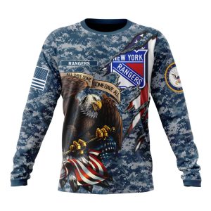Customized NHL New York Rangers Honor US Navy Veterans Unisex Sweatshirt SWS1470