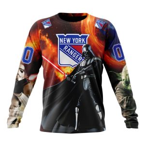 Customized NHL New York Rangers Specialized Darth Vader Star Wars Unisex Sweatshirt SWS1476