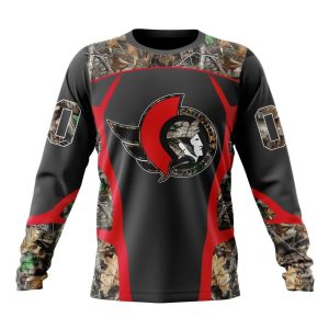 Customized NHL Ottawa Senators Special Camo Hunting Design Unisex Sweatshirt SWS1483