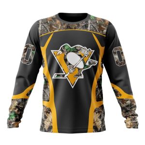 Customized NHL Pittsburgh Penguins Special Camo Hunting Design Unisex Sweatshirt SWS1509
