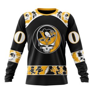 Customized NHL Pittsburgh Penguins Special Grateful Dead Skull Unisex Sweatshirt SWS1510
