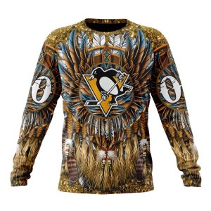 Customized NHL Pittsburgh Penguins Special Native Costume Design Unisex Sweatshirt SWS1511