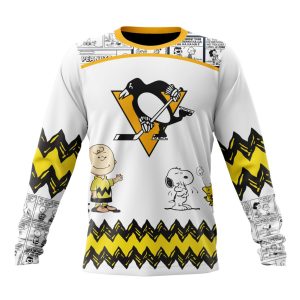 Customized NHL Pittsburgh Penguins Special Snoopy Design Unisex Sweatshirt SWS1513