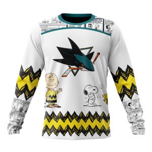 Customized NHL San Jose Sharks Special Snoopy Design Unisex Sweatshirt SWS1525
