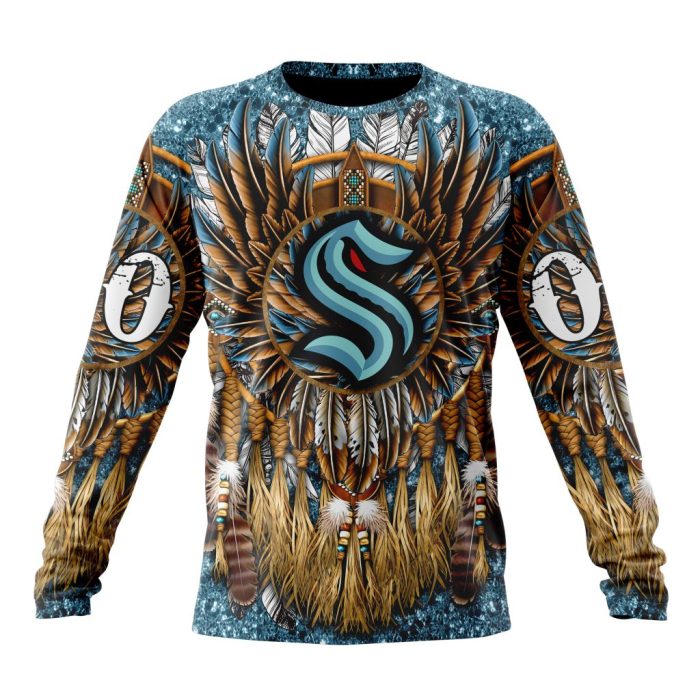 Customized NHL Seattle Kraken Special Native Costume Design Unisex Sweatshirt SWS1536