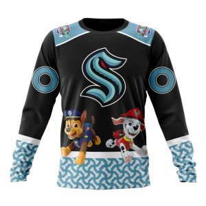 Customized NHL Seattle Kraken Special Paw Patrol Design Unisex Sweatshirt SWS1537