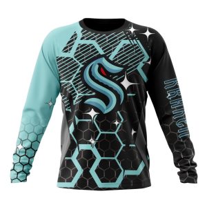 Customized NHL Seattle Kraken Specialized Design With MotoCross Style Unisex Sweatshirt SWS1541
