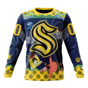Customized NHL Seattle Kraken Specialized Jersey With SpongeBob Unisex Sweatshirt SWS1542