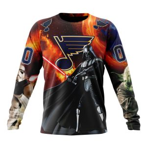 Customized NHL St. Louis Blues Specialized Darth Vader Star Wars Unisex Sweatshirt SWS1552