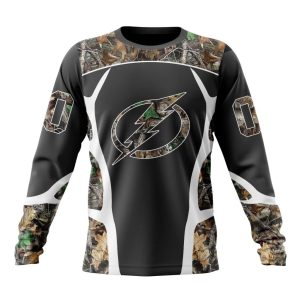 Customized NHL Tampa Bay Lightning Special Camo Hunting Design Unisex Sweatshirt SWS1560