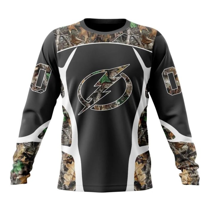 Customized NHL Tampa Bay Lightning Special Camo Hunting Design Unisex Sweatshirt SWS1560