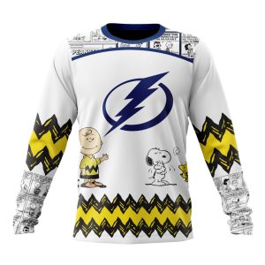 Customized NHL Tampa Bay Lightning Special Snoopy Design Unisex Sweatshirt SWS1564