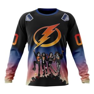 Customized NHL Tampa Bay Lightning X KISS Band Design Unisex Sweatshirt SWS1569