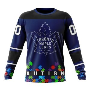 Customized NHL Toronto Maple Leafs Hockey Fights Against Autism Unisex Sweatshirt SWS1571