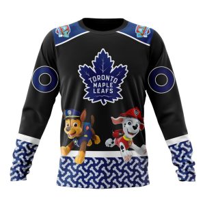 Customized NHL Toronto Maple Leafs Special Paw Patrol Design Unisex Sweatshirt SWS1575