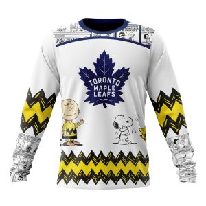 Customized NHL Toronto Maple Leafs Special Snoopy Design Unisex Sweatshirt SWS1576