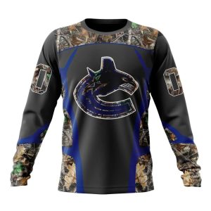 Customized NHL Vancouver Canucks Special Camo Hunting Design Unisex Sweatshirt SWS1585