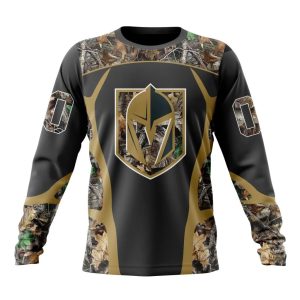 Customized NHL Vegas Golden Knights Special Camo Hunting Design Unisex Sweatshirt SWS1598