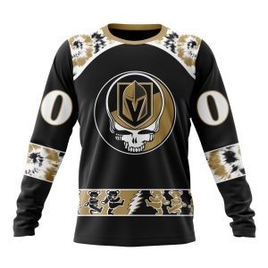 Customized NHL Vegas Golden Knights Special Grateful Dead Skull Unisex Sweatshirt SWS1599