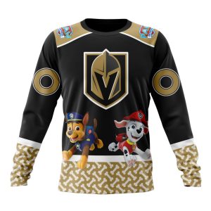 Customized NHL Vegas Golden Knights Special Paw Patrol Design Unisex Sweatshirt SWS1601