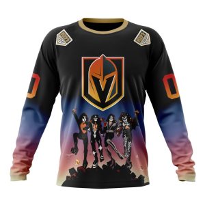 Customized NHL Vegas Golden Knights X KISS Band Design Unisex Sweatshirt SWS1607