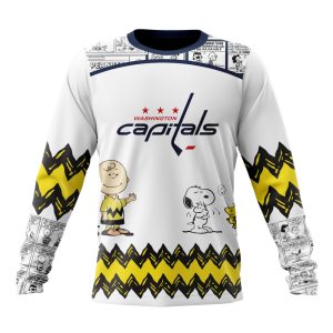 Customized NHL Washington Capitals Special Snoopy Design Unisex Sweatshirt SWS1615