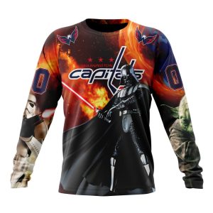 Customized NHL Washington Capitals Specialized Darth Vader Star Wars Unisex Sweatshirt SWS1616