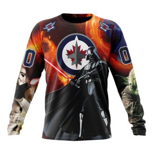 Customized NHL Winnipeg Jets Specialized Darth Vader Star Wars Unisex Sweatshirt SWS1628