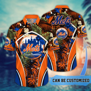 Customized New York Mets MLB Flower Summer Tropical Hawaiian Shirt HWS0580