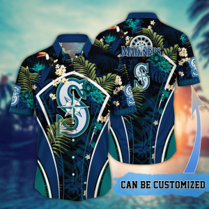Customized Seattle Mariners MLB Flower Summer Tropical Hawaiian Shirt HWS0621