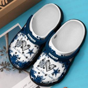 Dallas Cowboys Crocband Crocs Crocband Clog Comfortable Water Shoes BCL1615