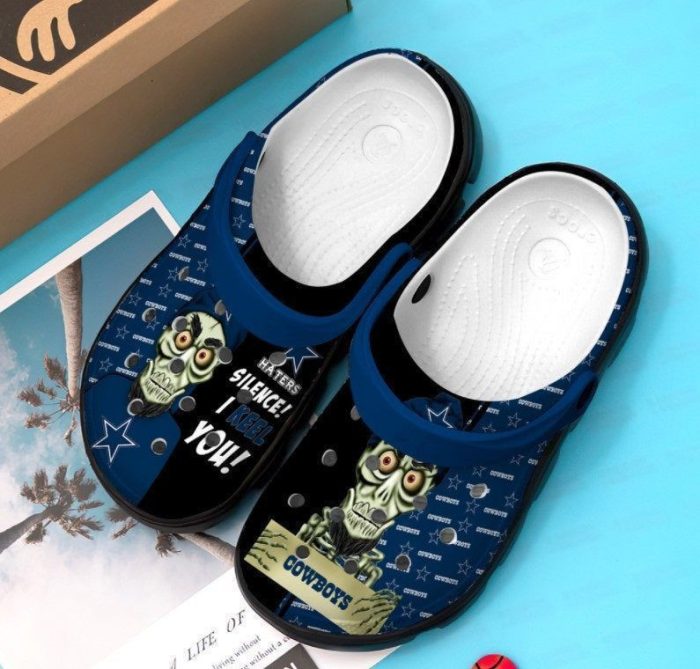 Dallas Cowboys Dunham Skull Crocs Crocband Clog Comfortable Water Shoes BCL1614