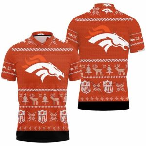 Denver Broncos NFL Ugly Christmas Polo Shirt PLS2729