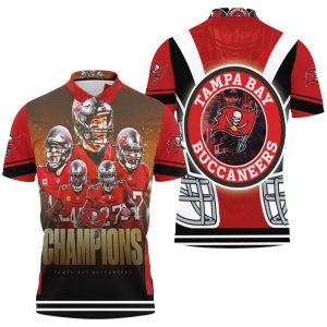 Design Tampa Bay Buccaneers Super Bowl Champions Red Polo Shirt PLS2726
