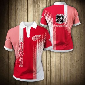Detroit Red Wings Polo Shirt Cool Design Summer PLS3304
