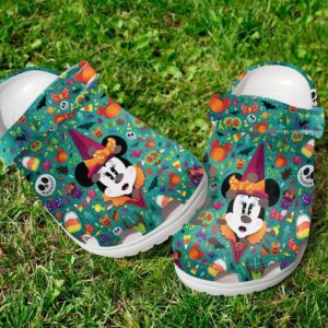 Disney Halloween Mickey Crocs Crocband Clog Comfortable Water Shoes BCL0095
